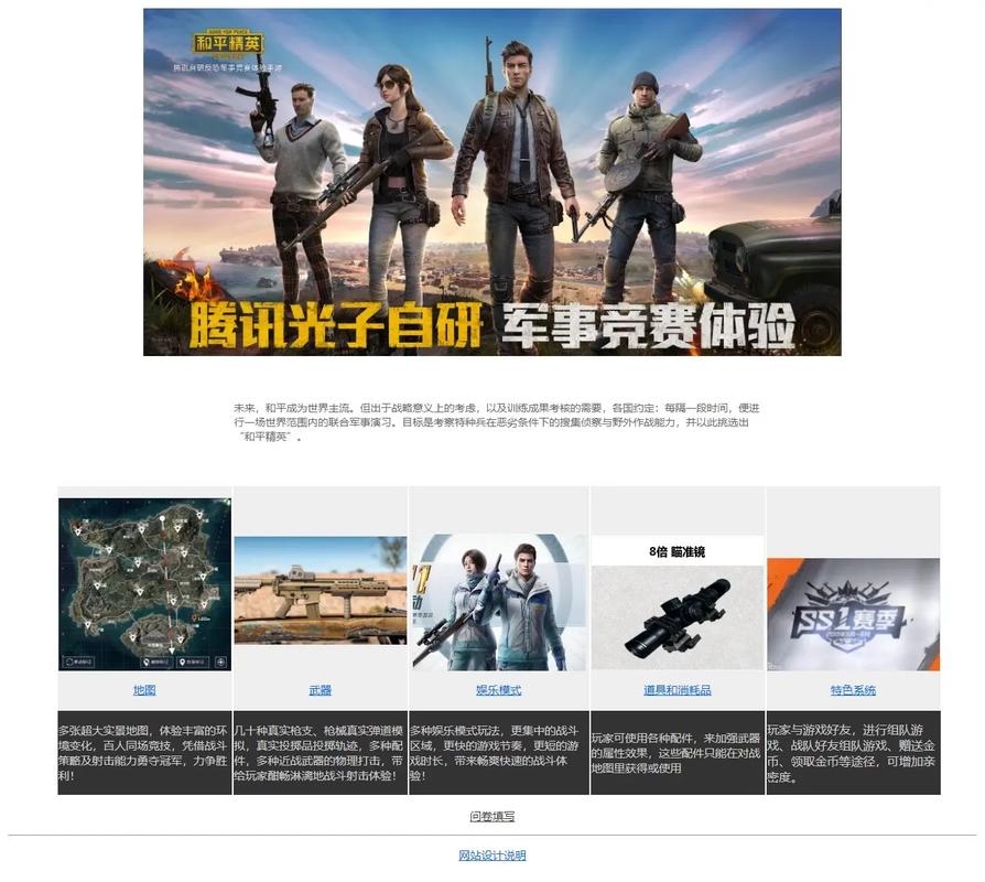 响应式网站模板在和平精英中的应用插图