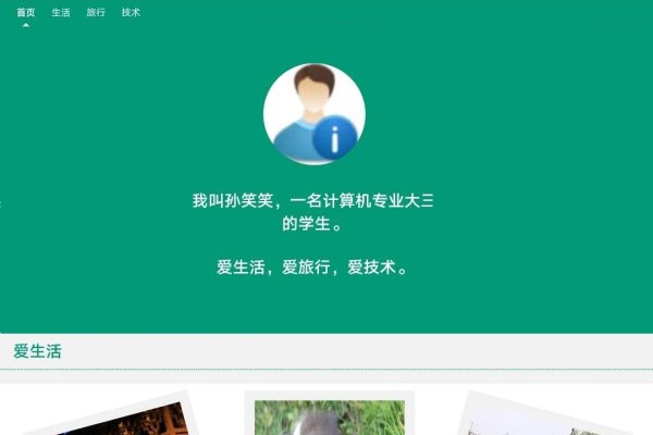 简洁好看个人主页网站推荐-新乐天