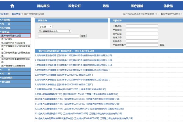 中国化妆品备案查询网站更新及常用网址汇总-新乐天