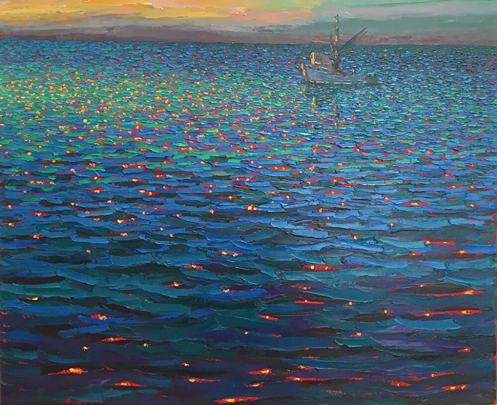 波光粼粼，水面的诗意语言插图