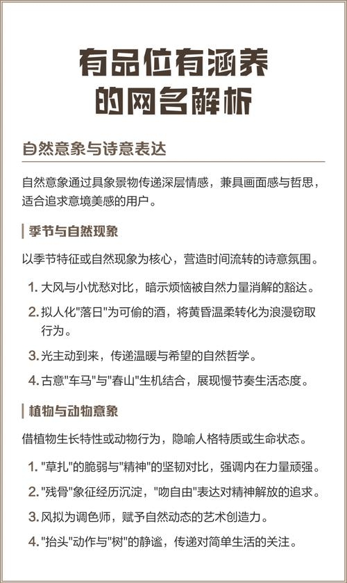 大气有涵养的网名，如何选择与解读插图