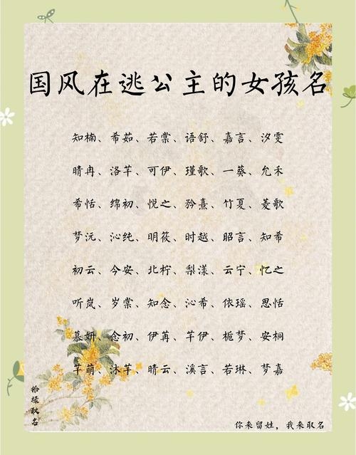 古风意境名字大全，探寻古典美的韵味插图