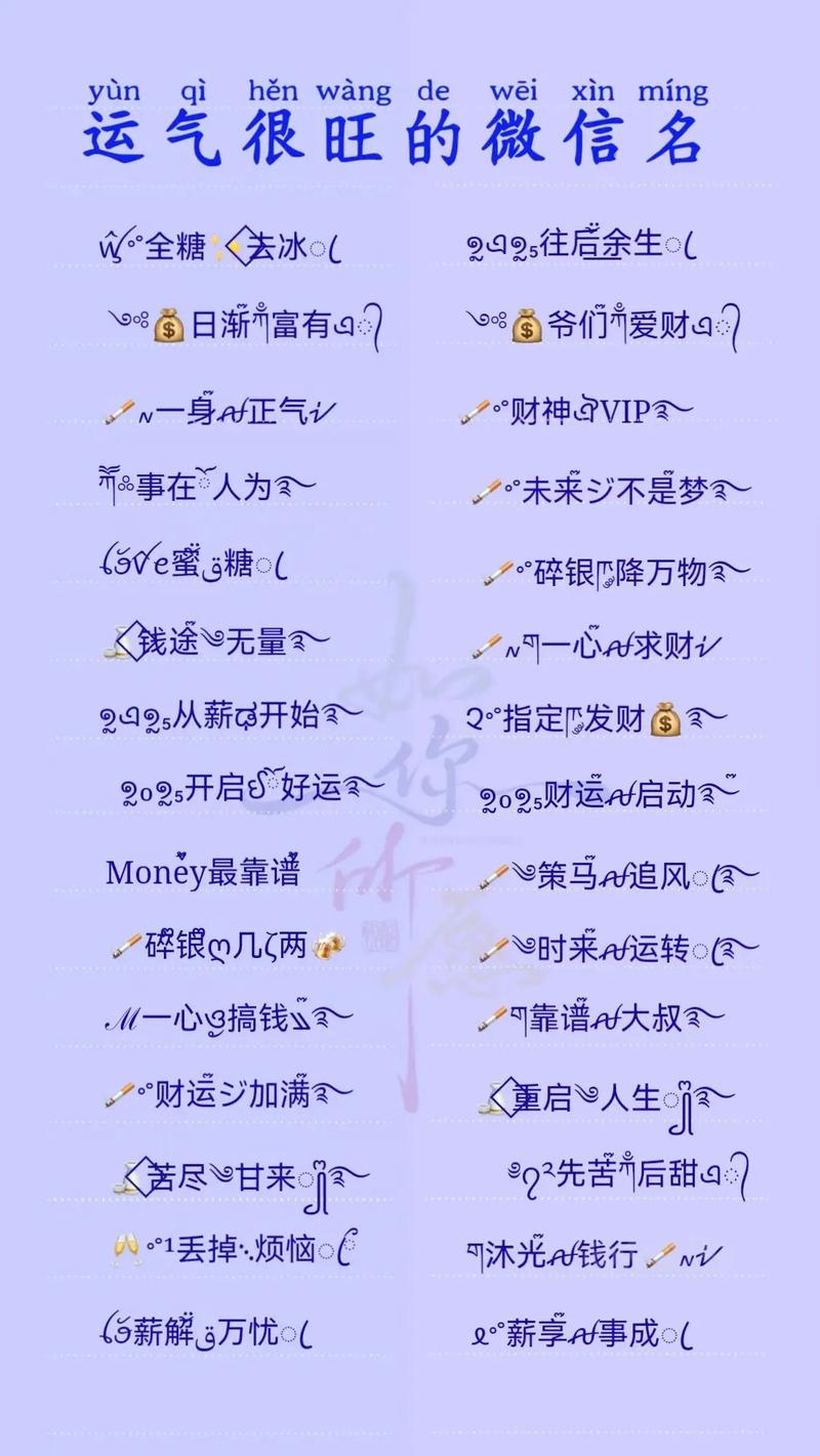 改善运气的网名，打造你的幸运符号插图