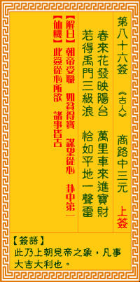 观音灵签86，人生路上的指引之光插图