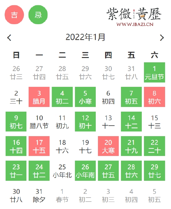 黄历指引下的日子,2022年1月6日的祥瑞与忌讳插图 黄历指引下的日子,2022年1月6日的祥瑞与忌讳插图