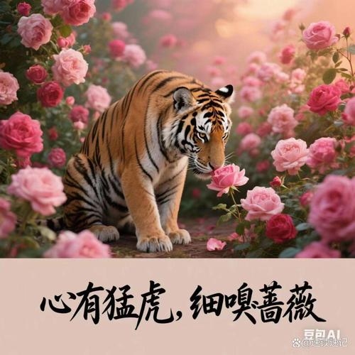 虎,天生野性与雄心大,生肖中的征服者与领导者。插图 虎,天生野性与雄心大,生肖中的征服者与领导者。插图