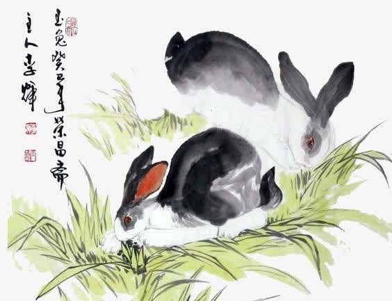 红颜素妆打一生肖—生肖兔插图