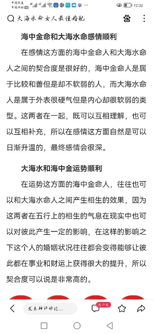 海中金命，解读命理之谜插图