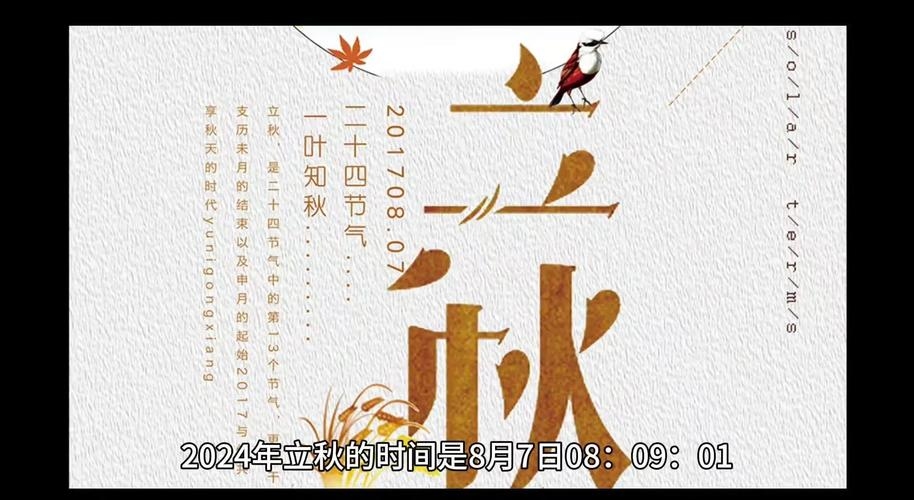 今年立秋几点，秋意渐浓，时序更替的精准时刻插图