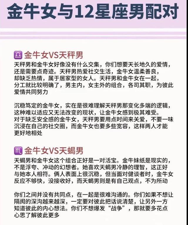 金牛女与星座配对，谁是最配的那个他？插图