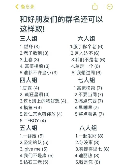 精选群名，打造有趣、团结的群聊体验插图