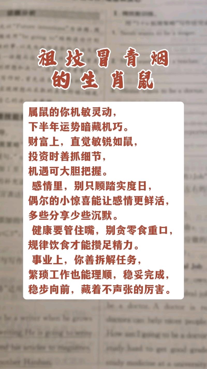 脚踏实地最佳生肖—属鼠的人插图