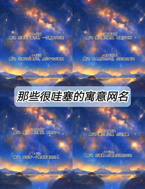 精选网名，简约大气，寓意深远插图