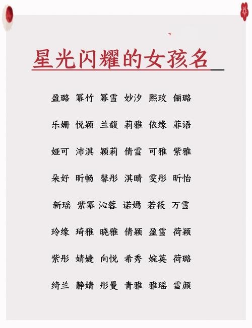 可爱女孩名字，点亮童年最璀璨的光芒插图