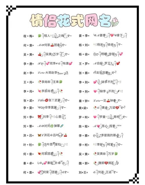 可爱情侣名，打造专属甜蜜昵称，让爱情更加浪漫插图