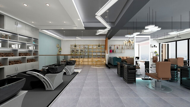 理发店名字的背后，创意、文化与个性的艺术插图