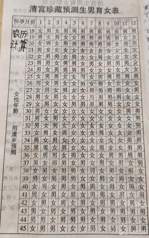 老黄历生男生女表，科学预测与健康孕育的平衡考量插图