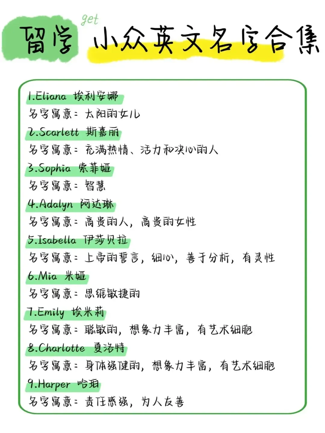 冷门有气质的英文名女插图