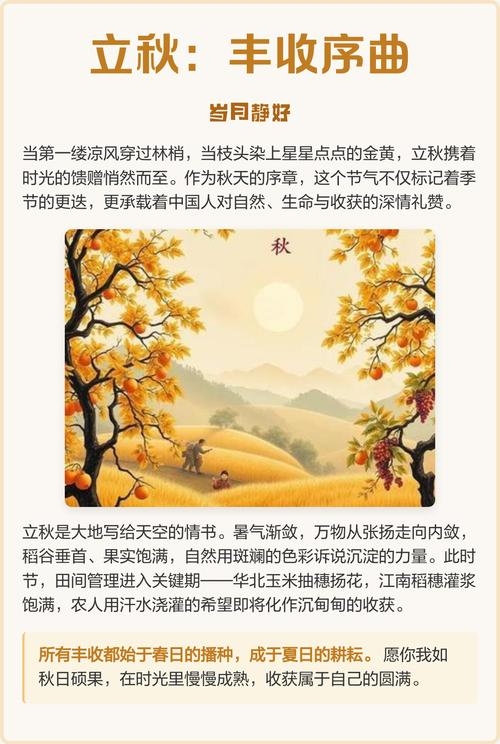 立秋时刻，秋天的序曲与时间的印记插图