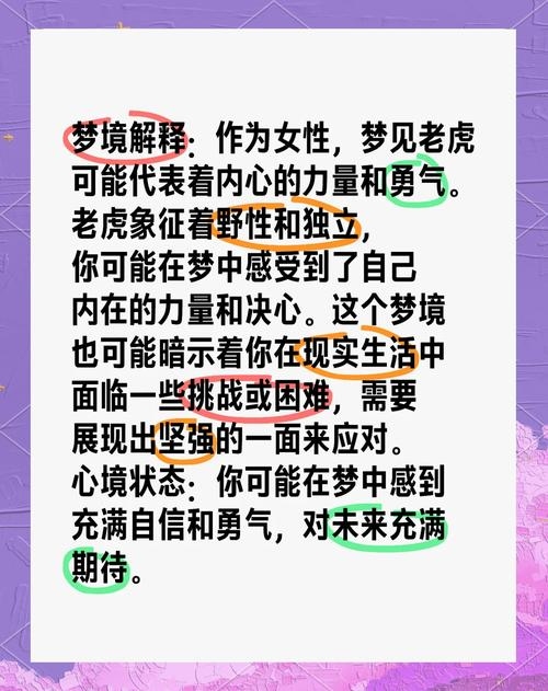 梦见打老虎，勇气与克服困难的象征插图