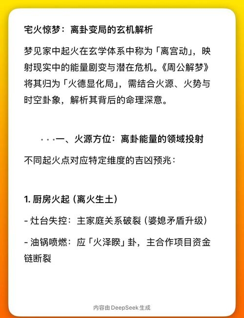 梦见房子着火，梦境背后的深层含义与解析插图