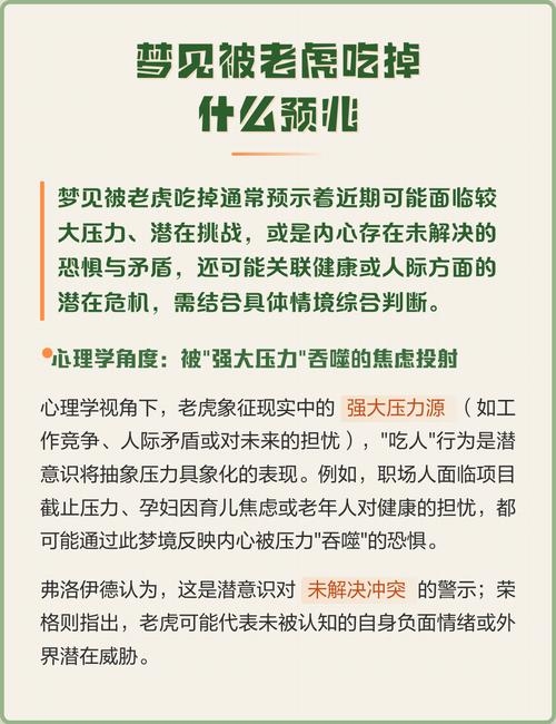 梦见老虎，究竟是何预兆？插图