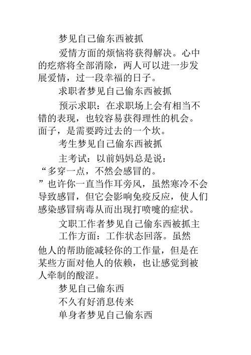 梦见偷东西被发现插图