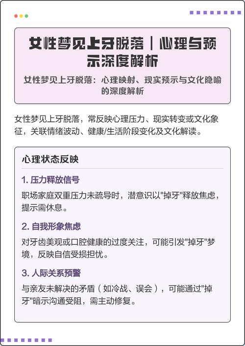 梦见牙掉了，梦境的解读与预示插图