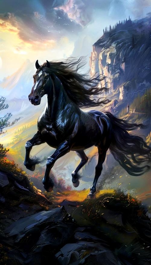 马之放荡不羁表态独特插图