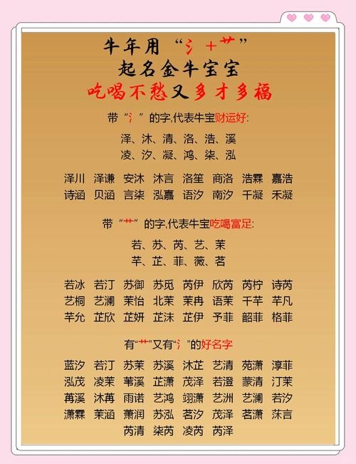 牛年男孩取名大全插图