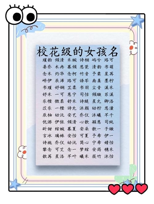 女孩名字常用字，探寻温柔与美好的命名艺术插图