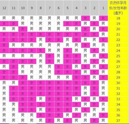 清宫表2019生男生女图,传统预测与现代期待插图 清宫表2019生男生女图,传统预测与现代期待插图