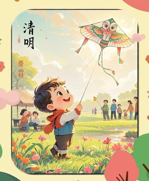 清明节放风筝，传统与现代交融的诗意仪式插图