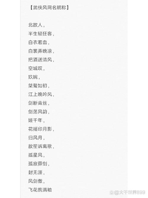 热血江湖网名，古风今韵，个性十足插图