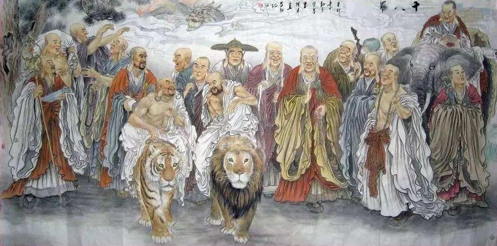 十八罗汉伏虎图与生肖的奥秘插图 十八罗汉伏虎图与生肖的奥秘插图