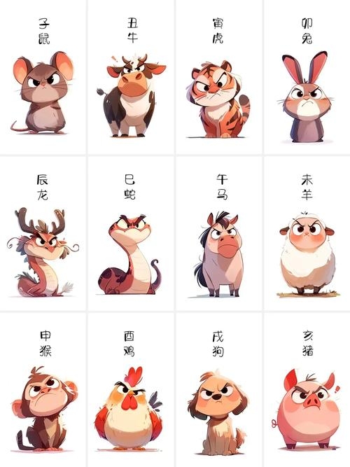 十二生肖卡通图片的魅力与故事插图