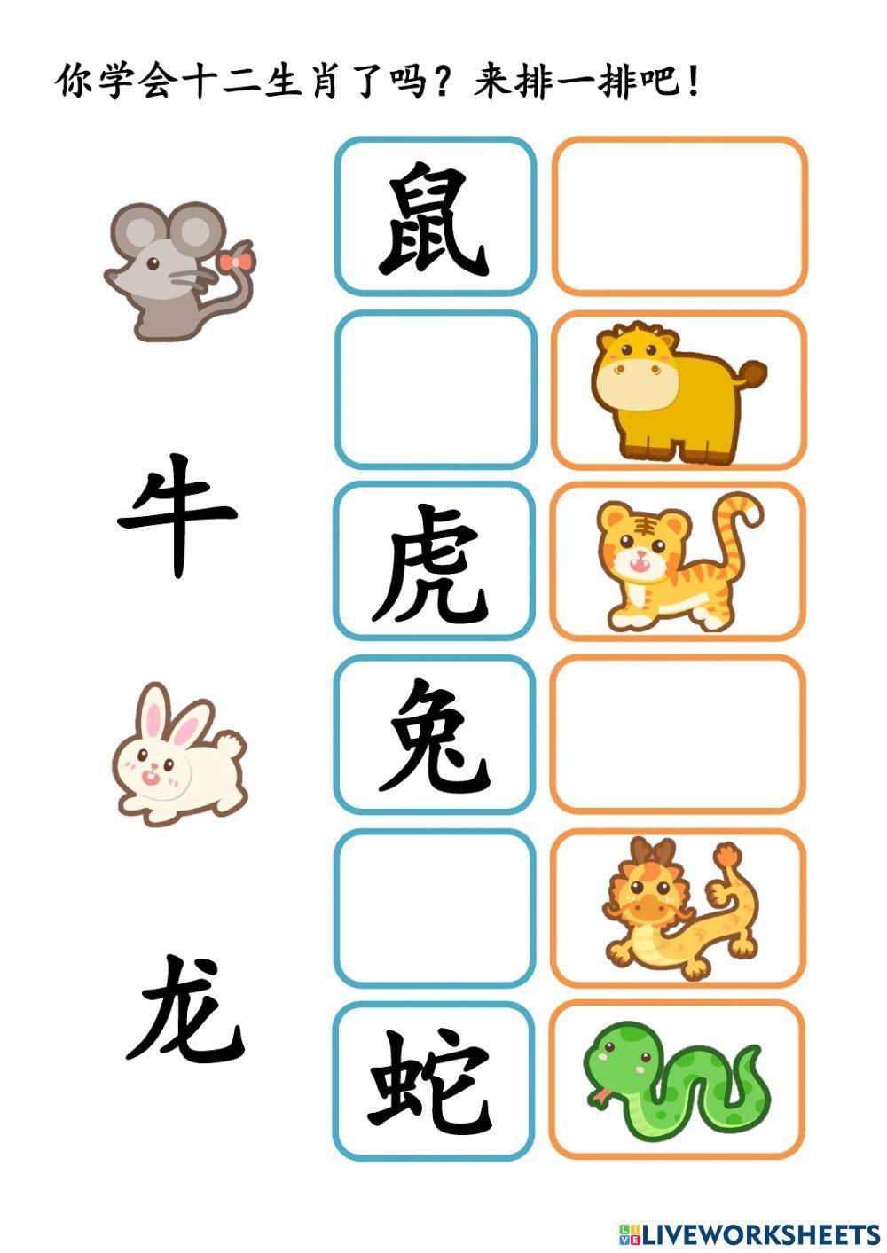 十二生肖的顺序排列插图