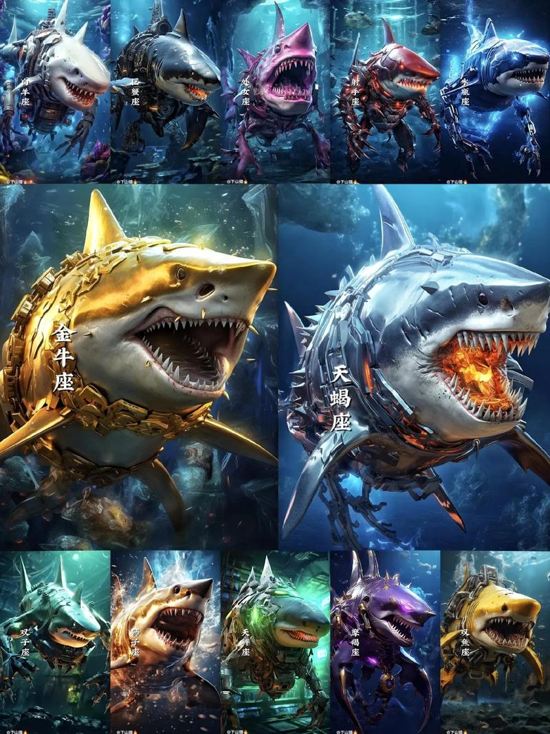 十二星座专属鲨鱼，星鲨奇缘插图