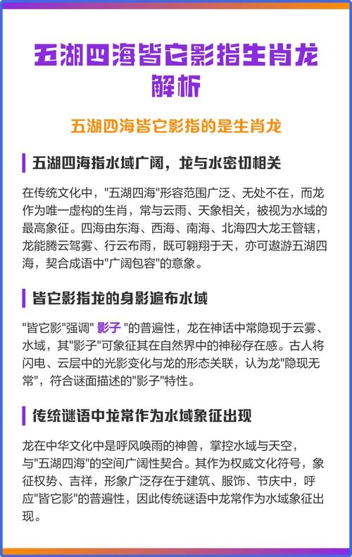 四海五湖生肖龙关联性探讨插图