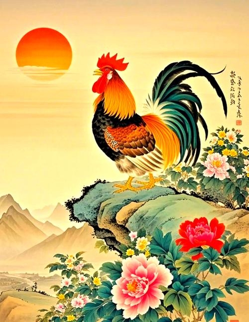 司晨报晓的生肖—鸡插图