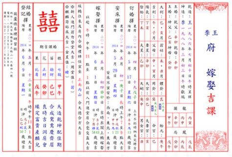 生辰八字算结婚吉日插图 生辰八字算结婚吉日插图