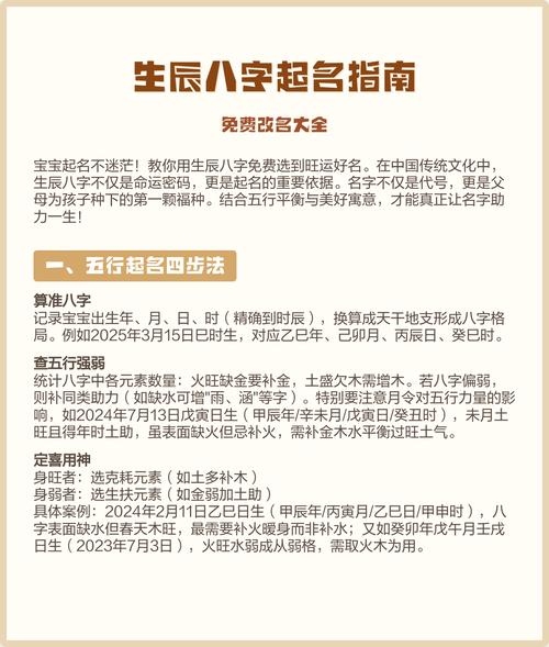 生辰八字免费测名字—解析你的名字与命运插图