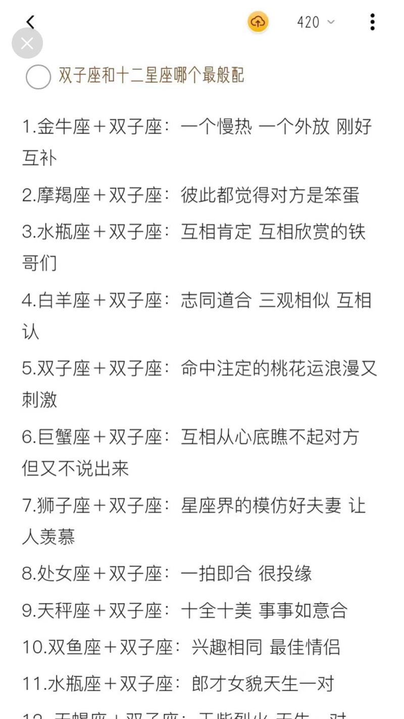 双子座男生最配星座，探寻最佳配对组合插图