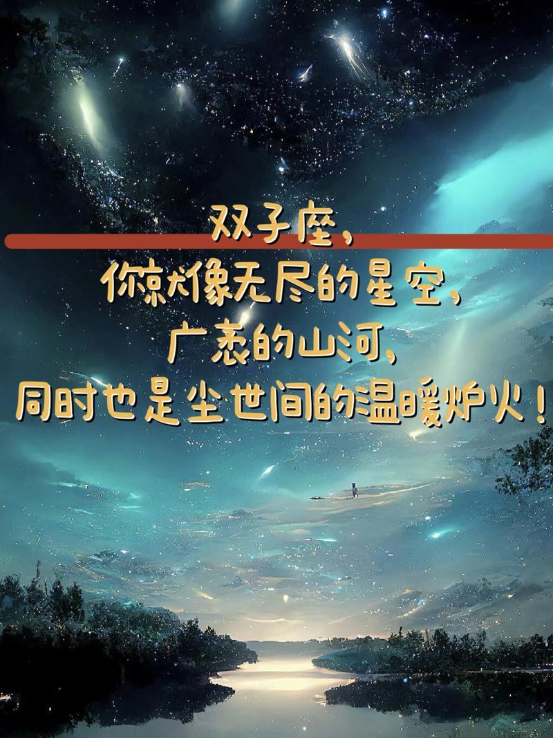双子座，在双子座的温柔里邂逅星辰，在星空的怀抱中点亮人生插图