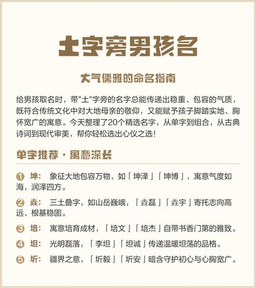 土字旁的男孩名字，探寻独特的命名艺术与文化内涵插图