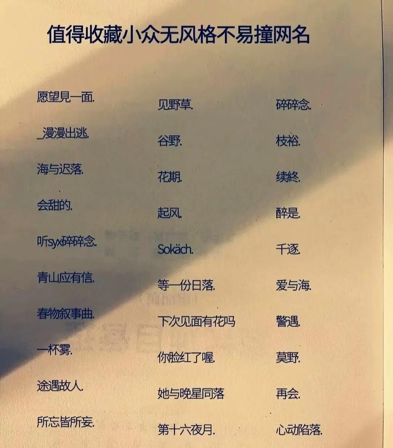 网名大全2023最新版插图