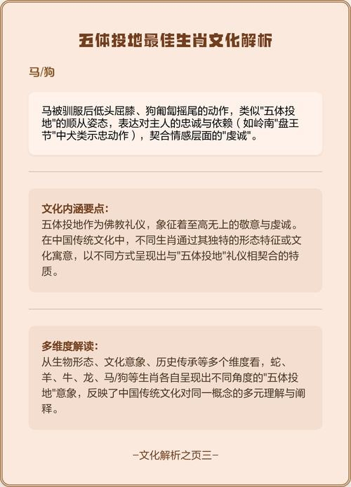 五体投地指的是哪个生肖？插图