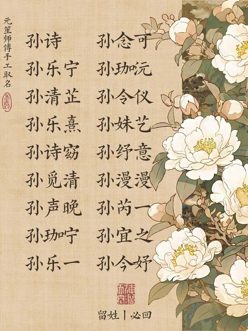 为孙姓女孩起名的艺术，传承与创新的结合插图