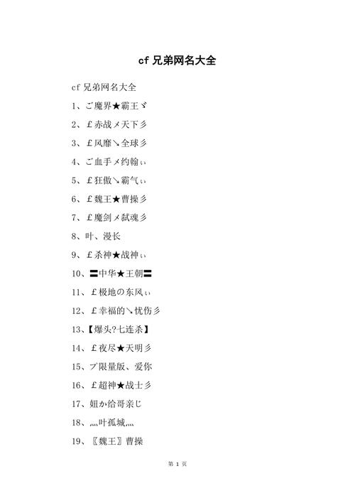 兄弟网名大全，打造专属的兄弟情谊插图