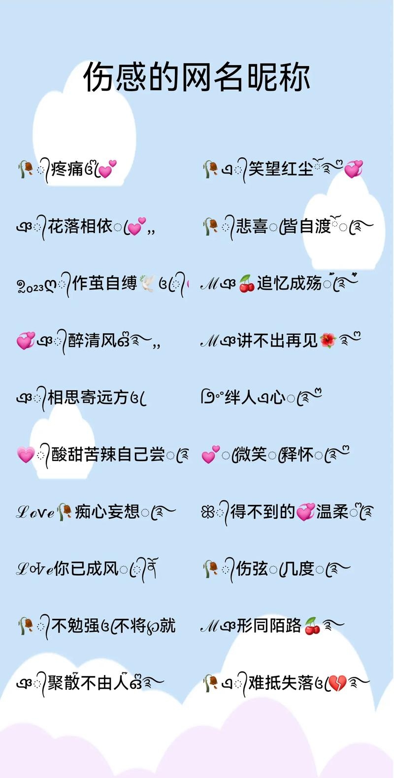 伤感的QQ名字，那些隐藏在字符背后的故事插图